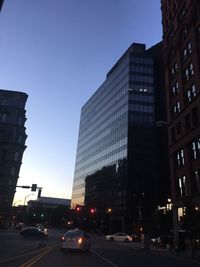 City street with buildings in background