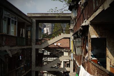 View of old buildings in city
