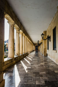 Corridor of building