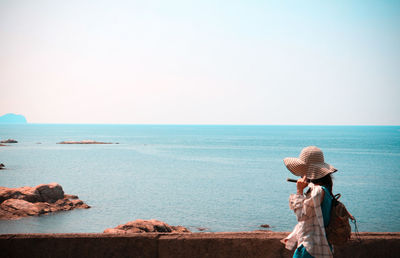 Scenic view of sea against sky