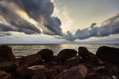 Scenic view of sea against sky