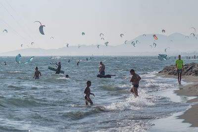 People at beach