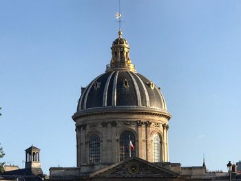 Low angle view of building against clear sky