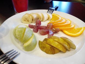 Close-up of served food