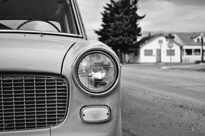 Close-up of vintage car