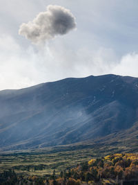 Scenic view of landscape against sky