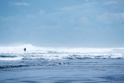 Scenic view of sea against sky