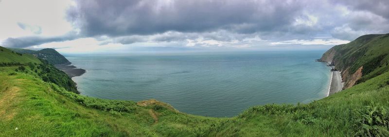 Panoramic view of sea against sky