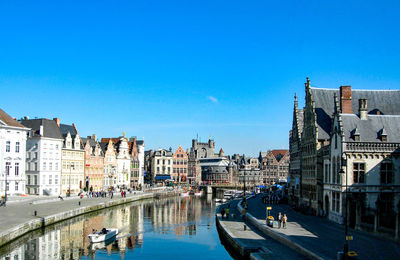 Reflection of buildings in the canal 