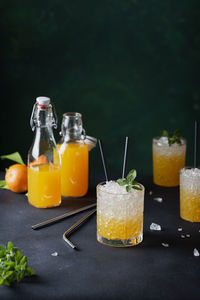 Close-up of drink on table