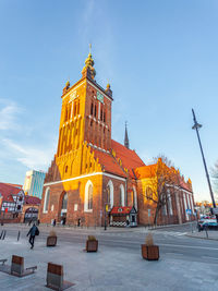 Low angle view of cathedral against clear sky