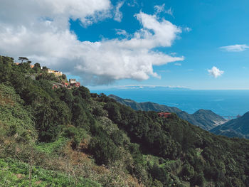 Panoramic view of landscape against sky