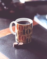 Close-up of coffee cup