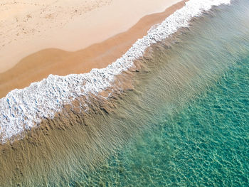 High angle view of beach