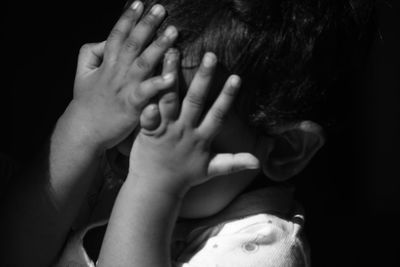Close-up of baby hands