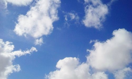 Low angle view of clouds in sky