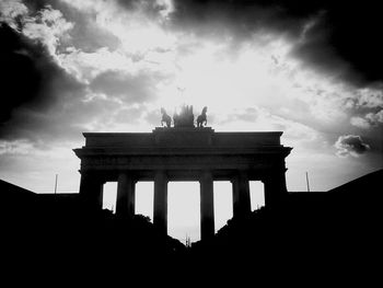 Low angle view of brandenburg gate