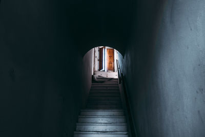 Interior of tunnel