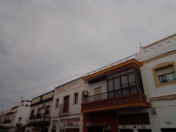 Low angle view of buildings against sky