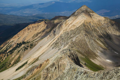 Heavily eroded ridges below capitol peak, elk mountains, colorado