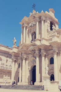 Low angle view of historical building