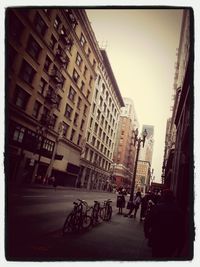 City street with buildings in background