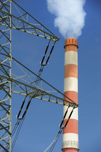 Industrial chimneys at power plant in germany