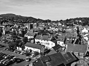 High angle view of llandudno, wales