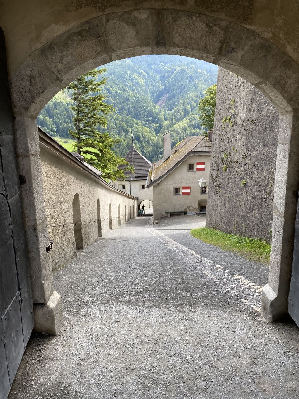 architecture, wall, built structure, infrastructure, tunnel, day, wall - building feature, high angle view, staircase, nature, no people, outdoors, building exterior, transportation, plant, city, steps and staircases, green, building