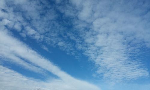 Low angle view of clouds in sky