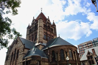 Low angle view of building against sky