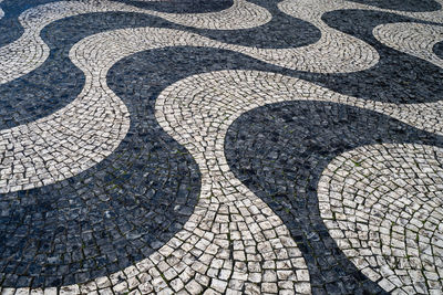 Full frame shot of tiled floor