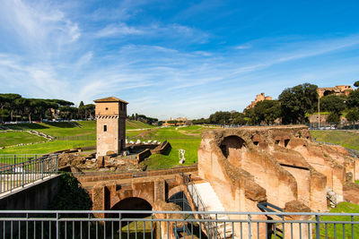 Old ruins against sky