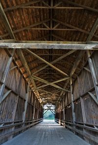 Interior of empty bridge