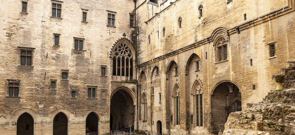 Low angle view of historic building