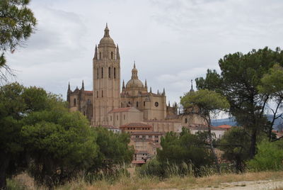 View of cathedral against cloudy sky