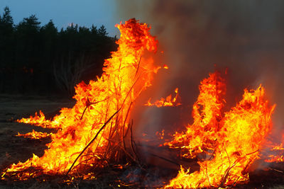 burning