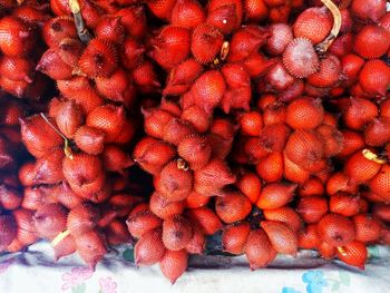 Full frame shot of strawberries