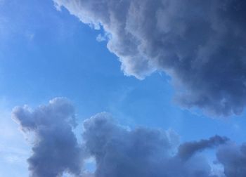 Low angle view of clouds in sky