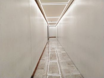 Empty corridor of building