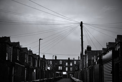 Low angle view of buildings against sky