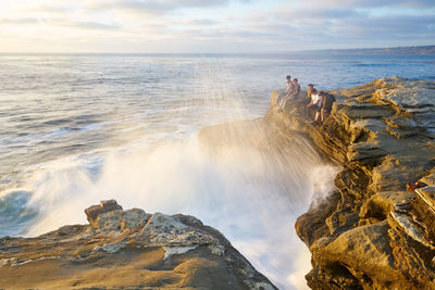 Panoramic view of sea against sky