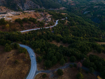 High angle view of landscape