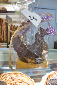 Close-up of ice cream for sale at store