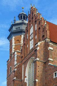 Low angle view of historic building against sky