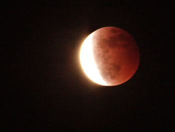 Scenic view of moon against sky