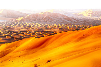 Scenic view of desert against sky