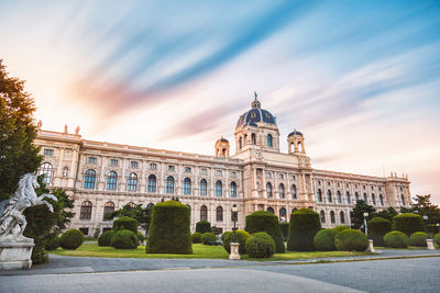 View of historic building against cloudy sky