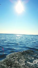 Sunset over sea