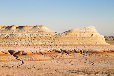 Scenic view of desert against sky